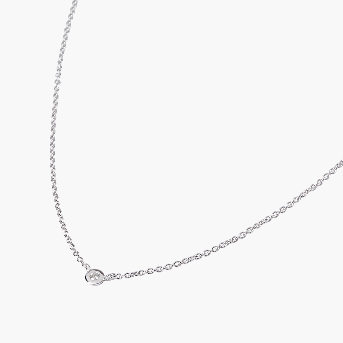 Collier Argent Garanti et diamant véritable