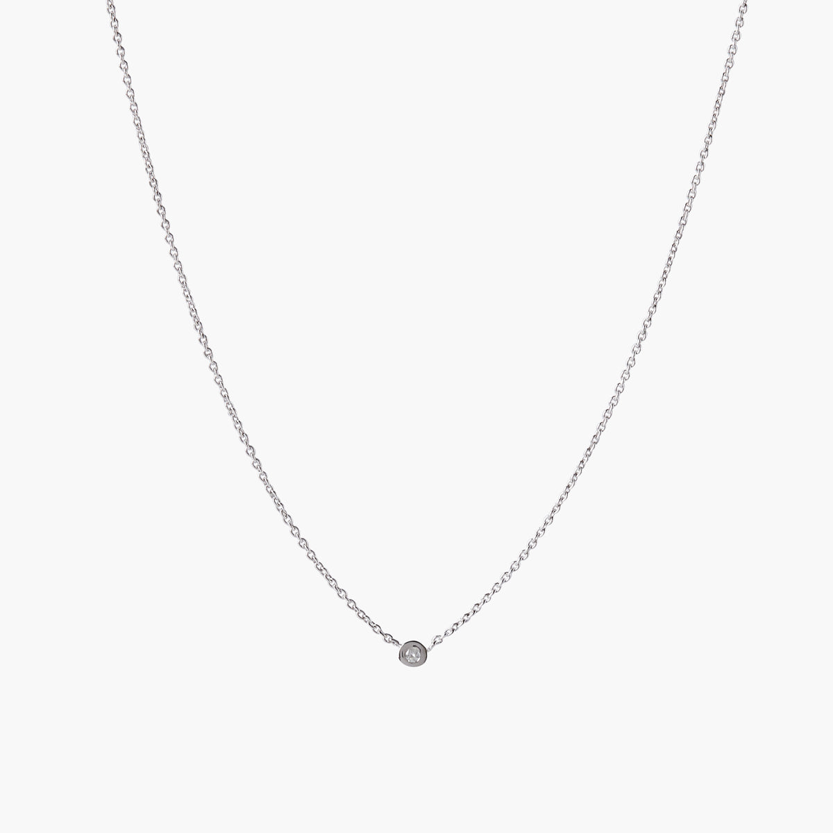 Collier Argent Garanti et diamant véritable