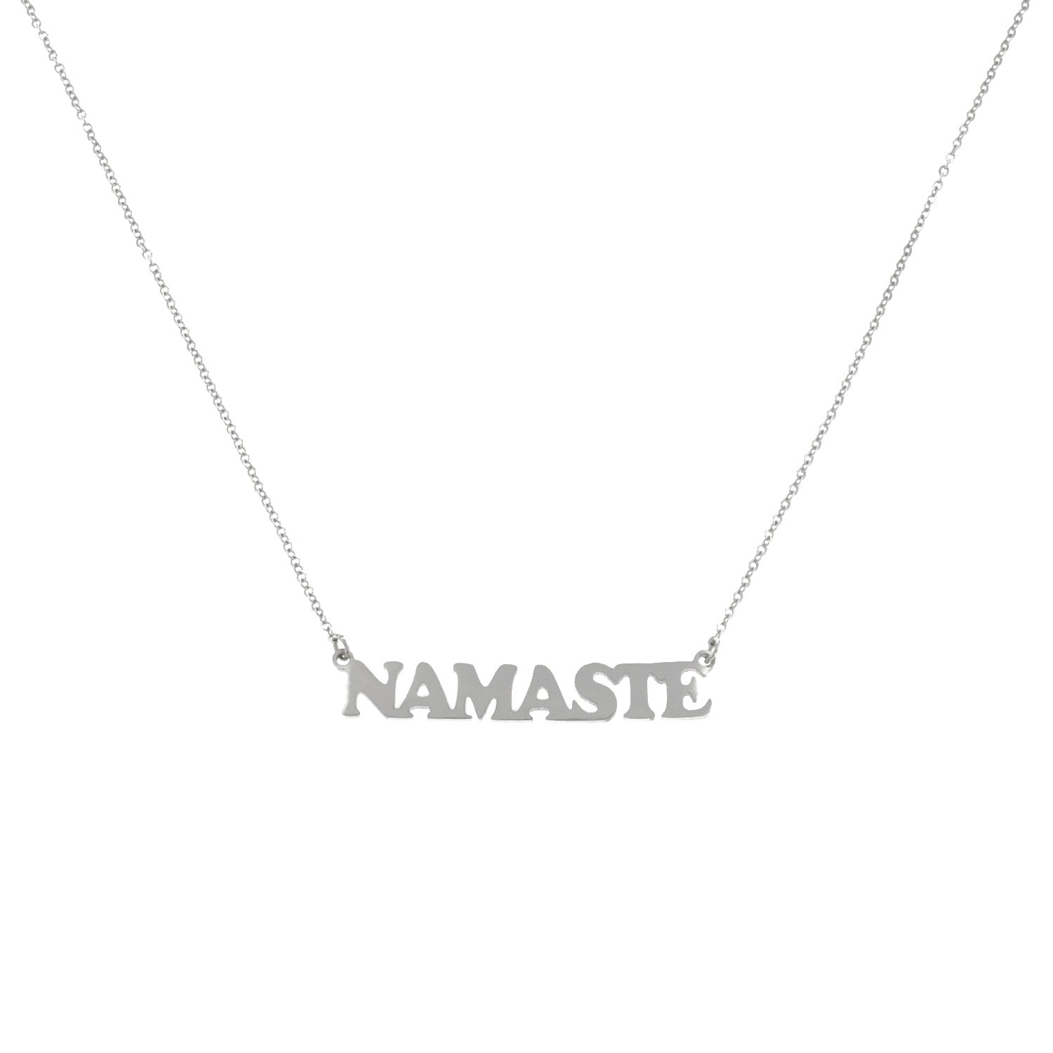 Collier argenté Namaste