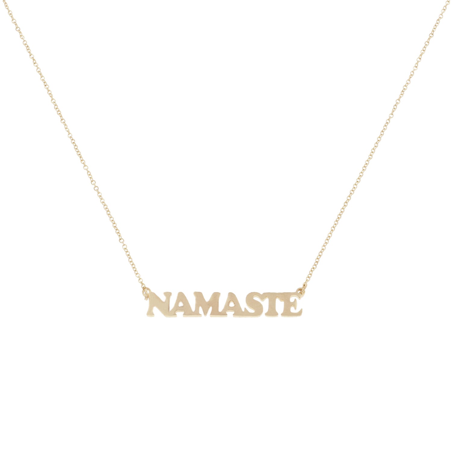 Collier doré Namaste