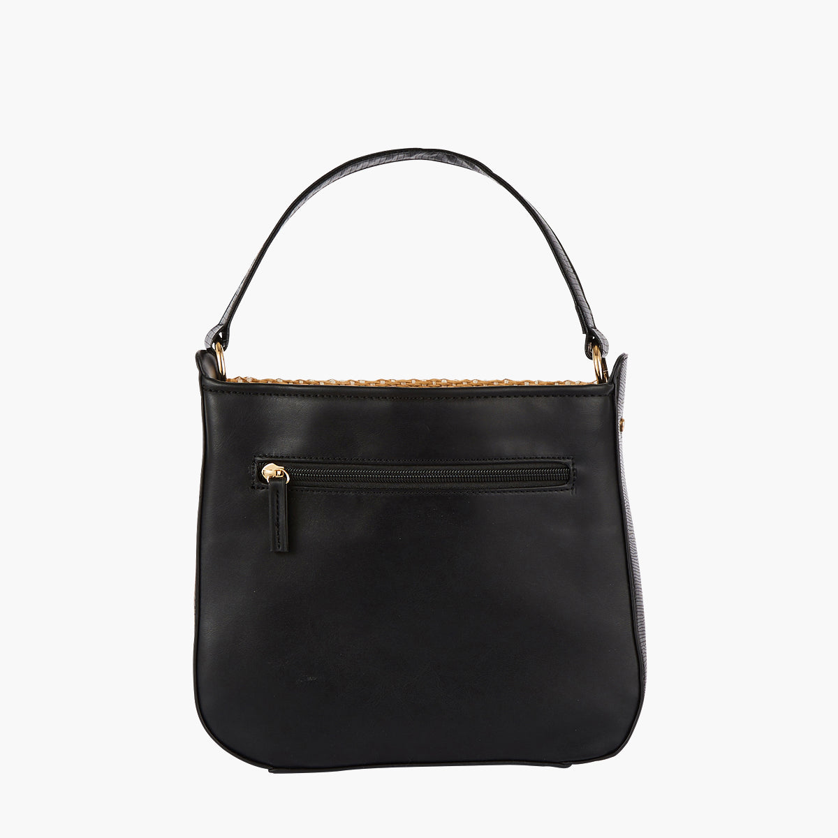 Sac seau bi-matière noir