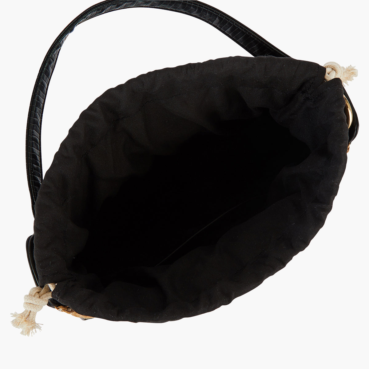 Sac seau bi-matière noir