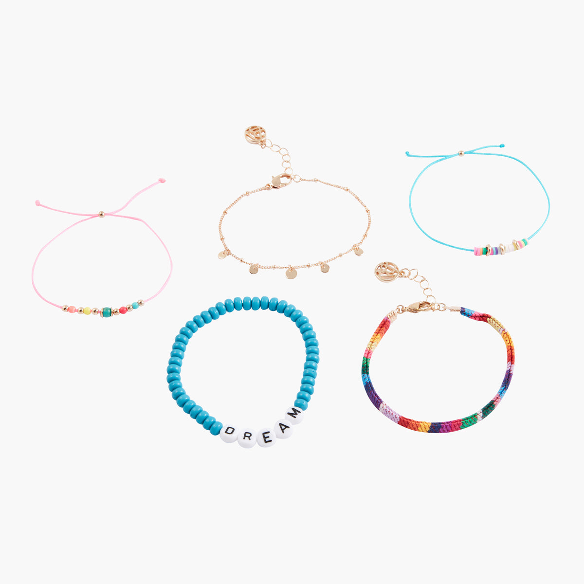 Set de 5 bracelets multicolore Rio