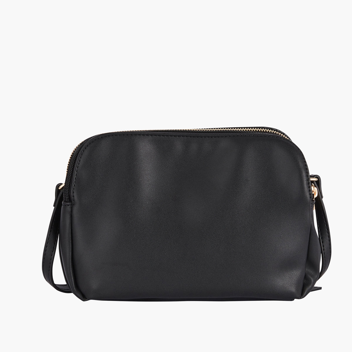 Sac bandoulière tripocket noir