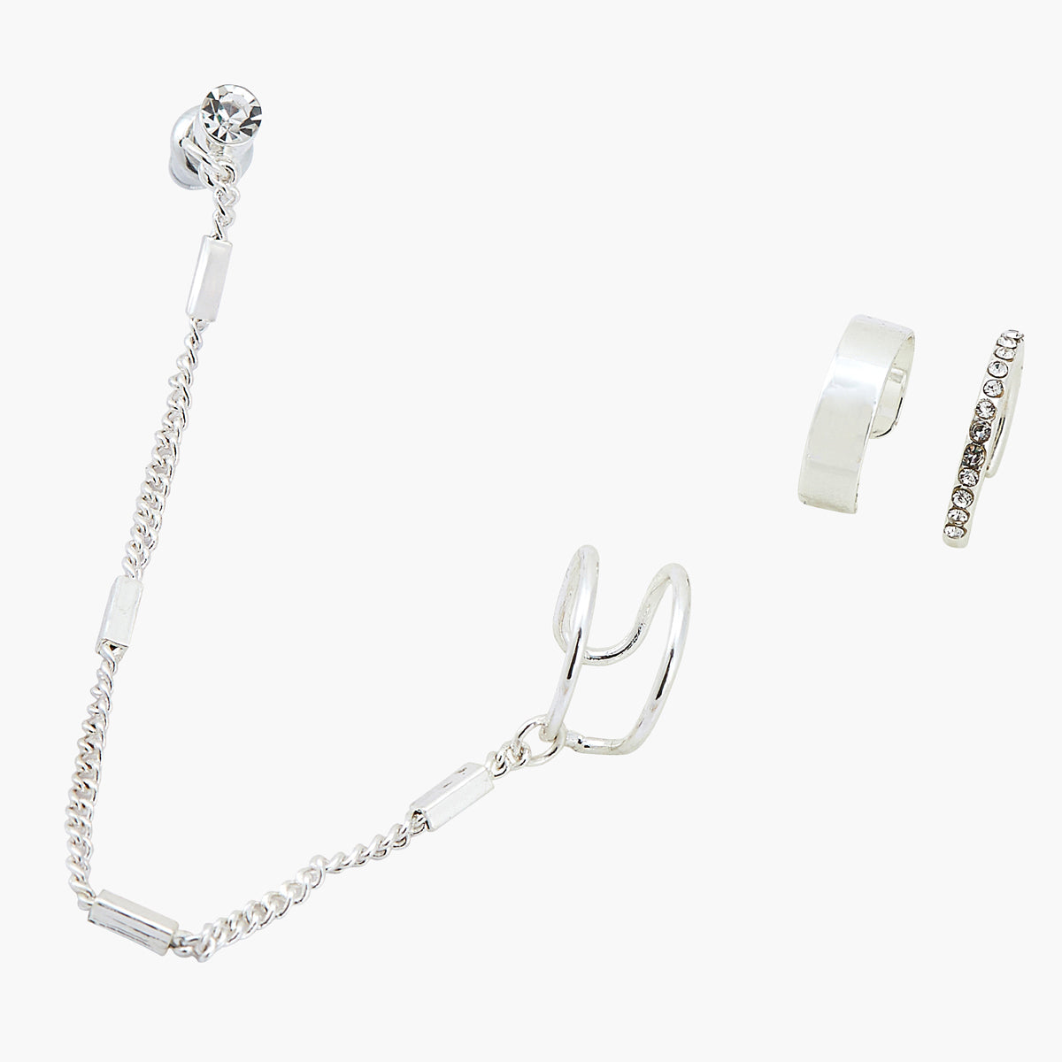 Bijoux d'oreilles argentés Silver touch