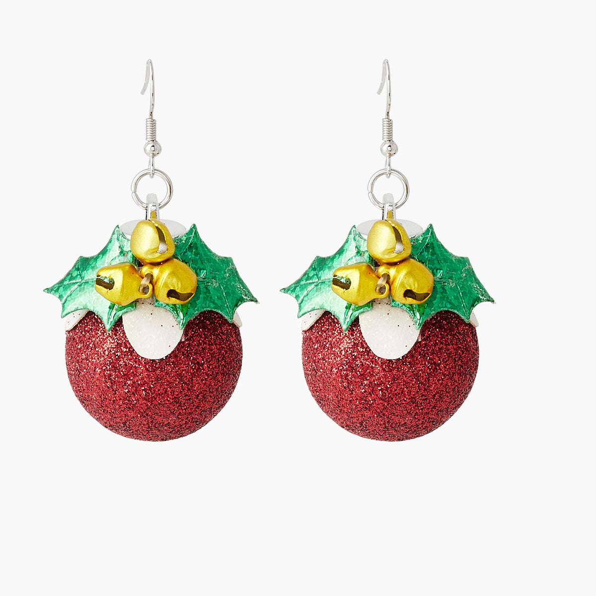 Boucles d'oreilles boules de Noël