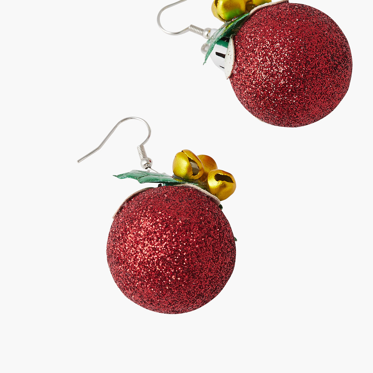 Boucles d'oreilles boules de Noël