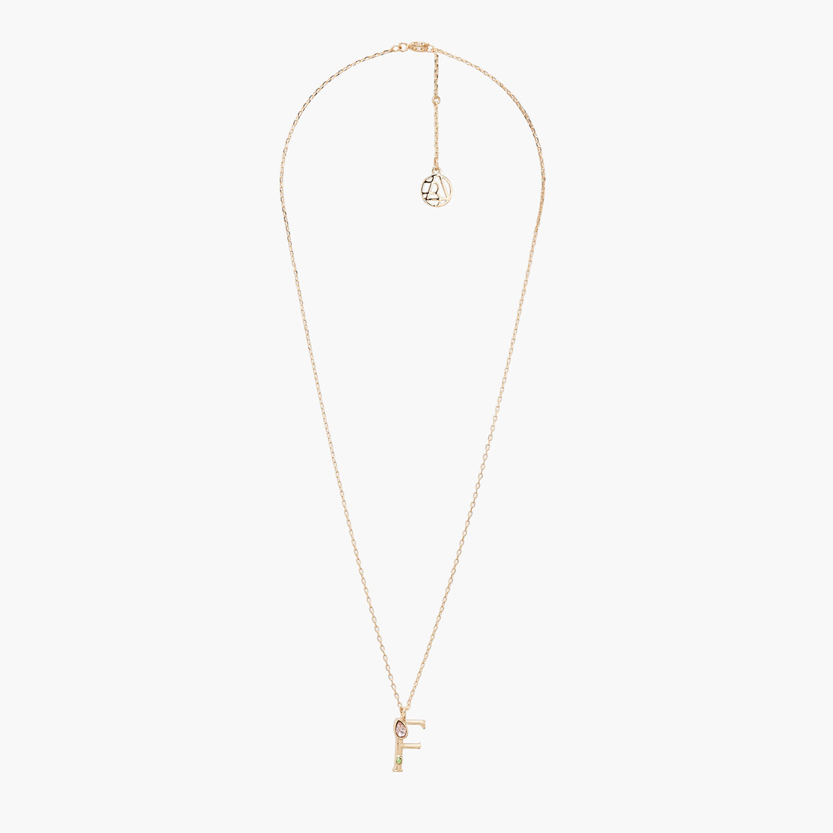 Collier F Alphabet doré