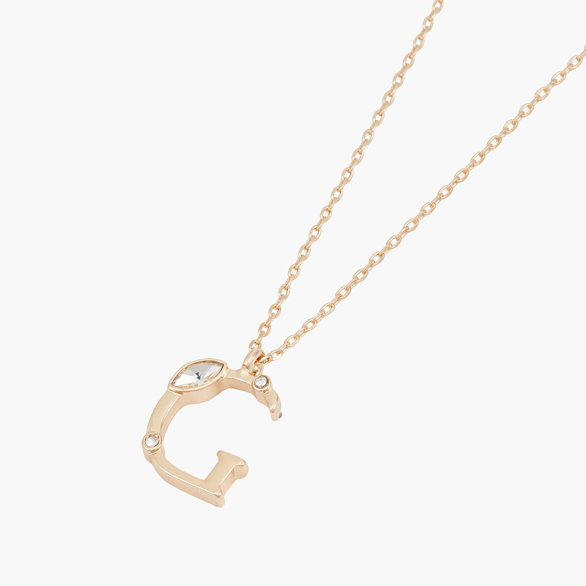 Collier G Alphabet doré