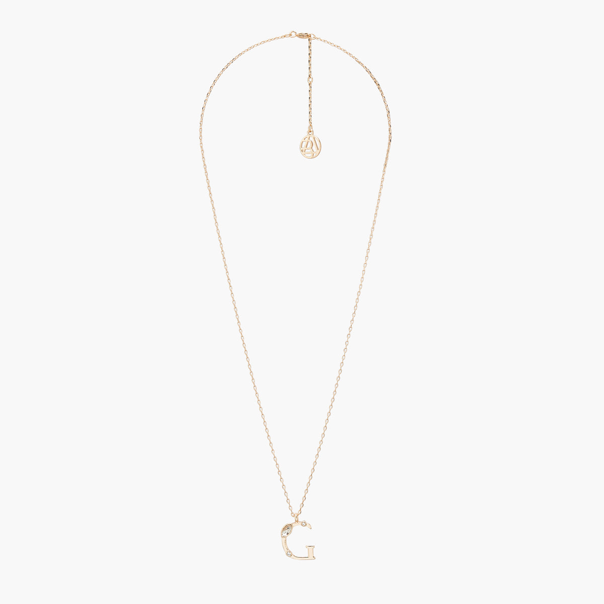 Collier G Alphabet doré