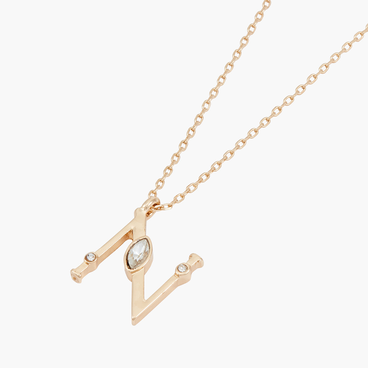 Collier N Alphabet doré