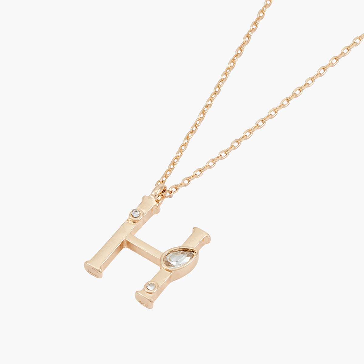 Collier H Alphabet doré