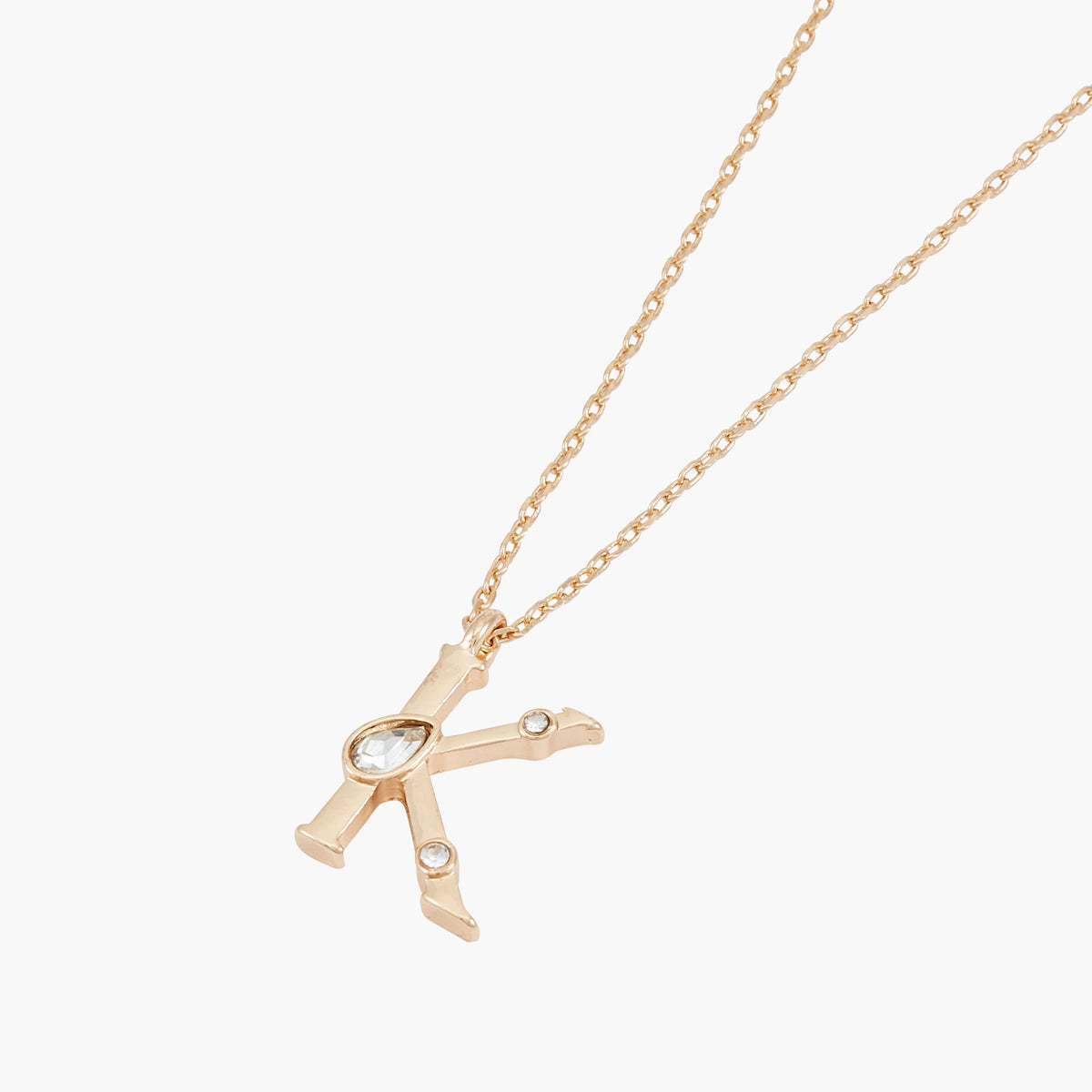 Collier K Alphabet doré