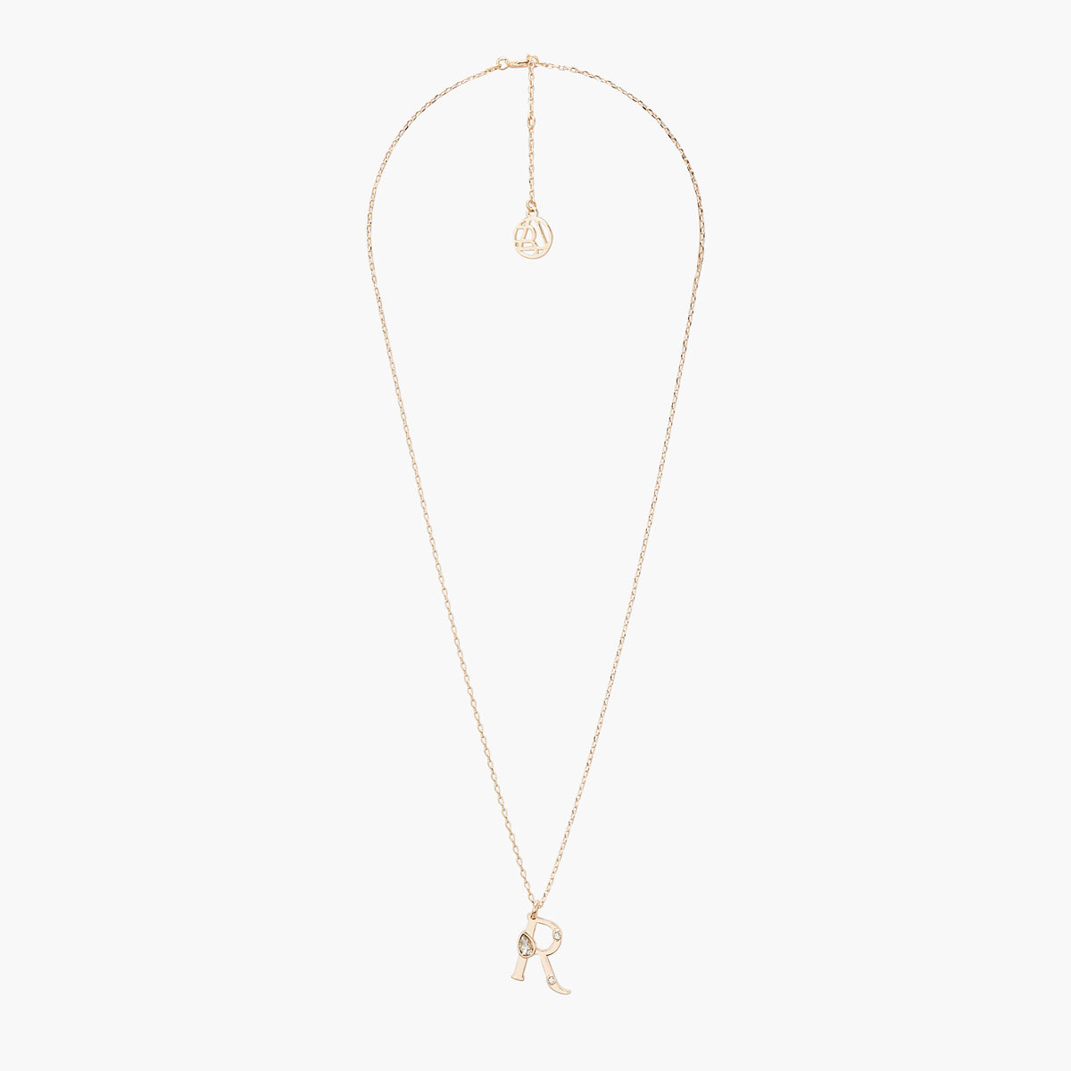 Collier R strass Alphabet