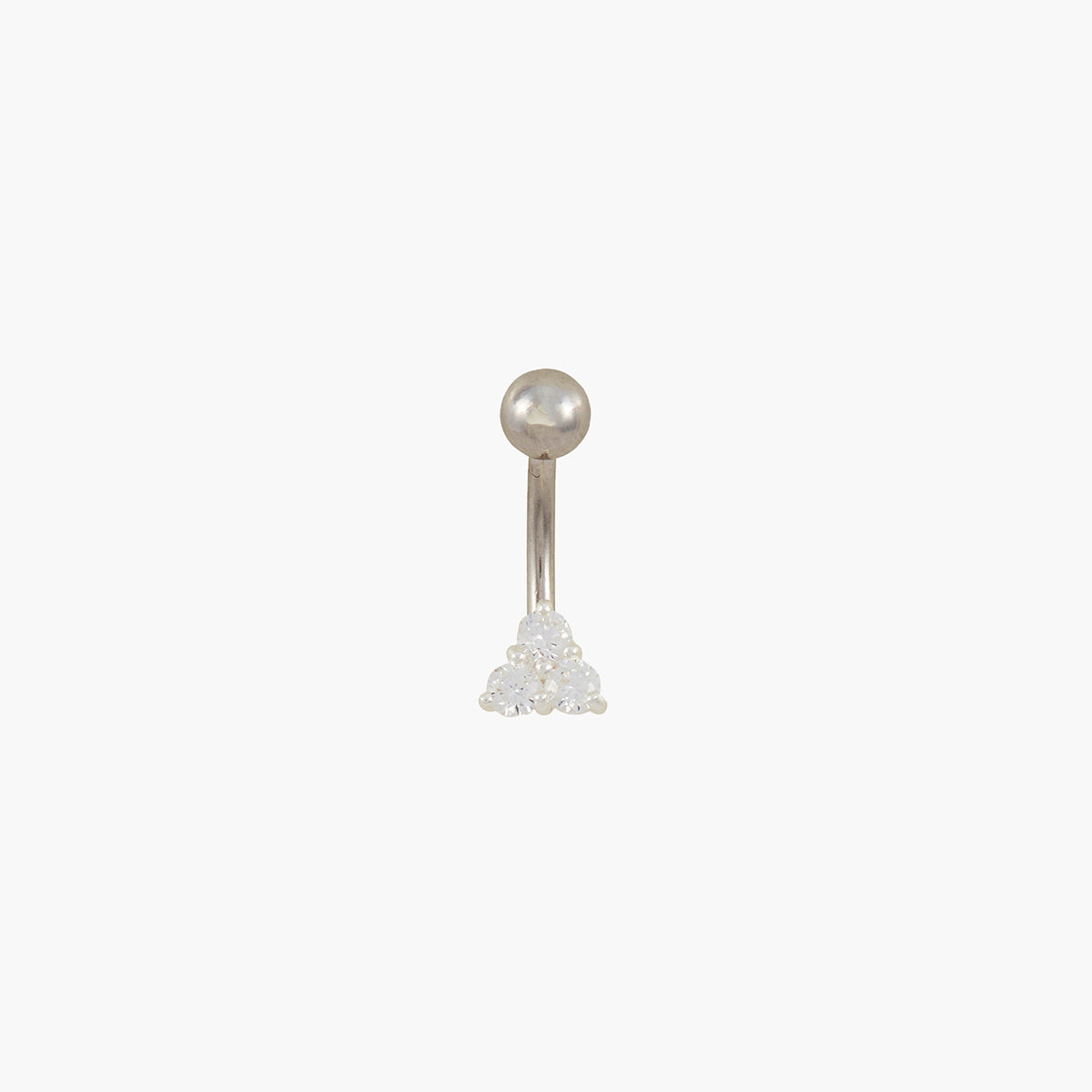 Piercing nombril triangle zirconium Trendy Touch