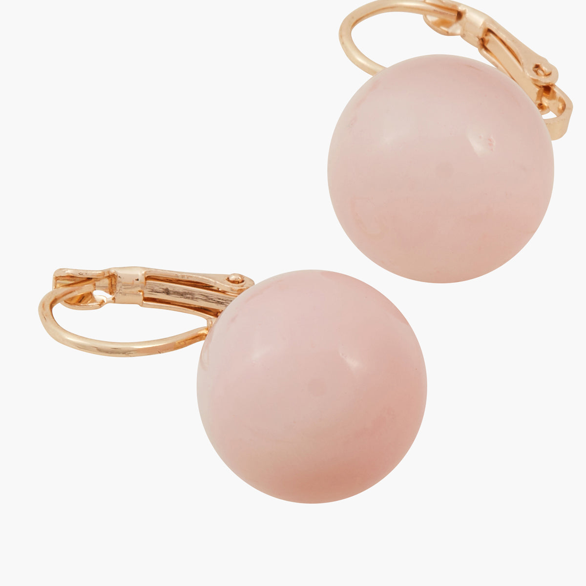 Boucles d'oreilles perle de verre City Blush