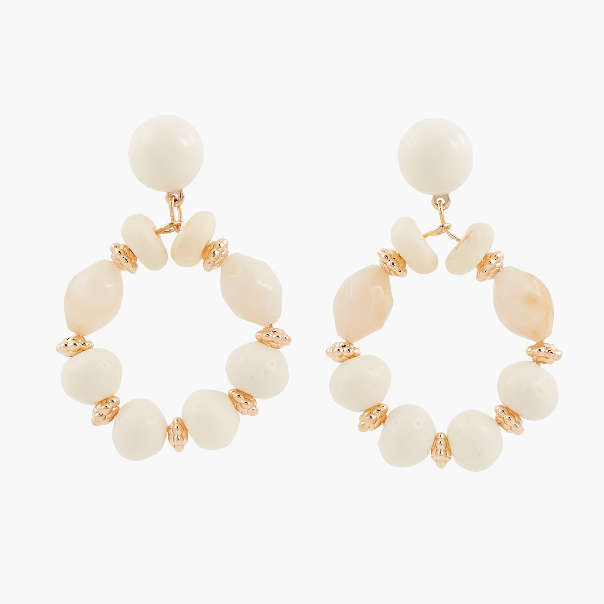 Boucles d'oreilles grosses perles Purity