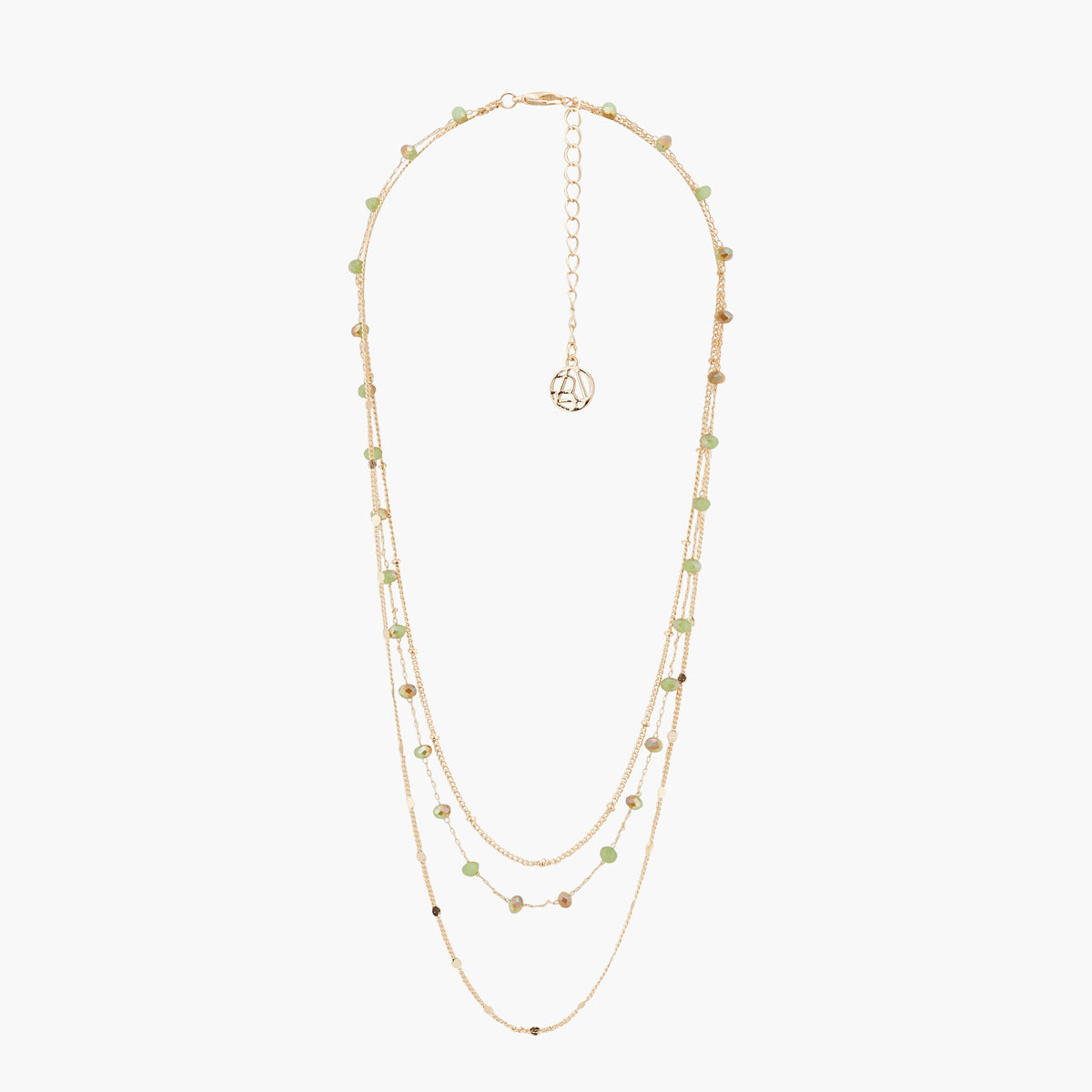 Collier 3 rangs perles facettées Singapour