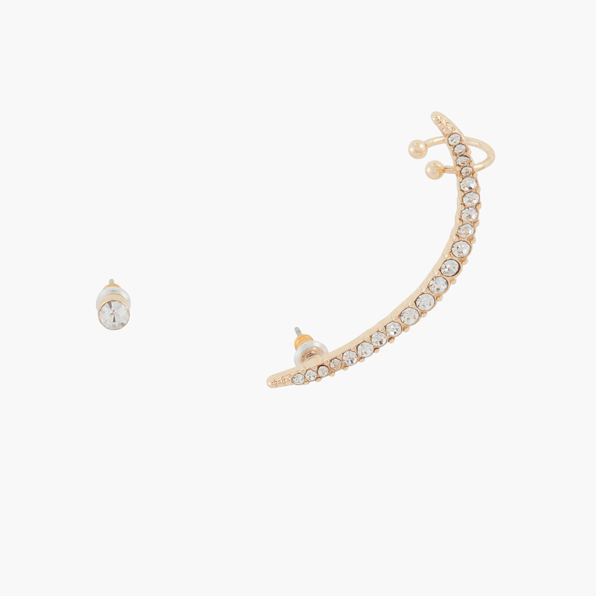 Puce et cuff d'oreilles strass City Azur