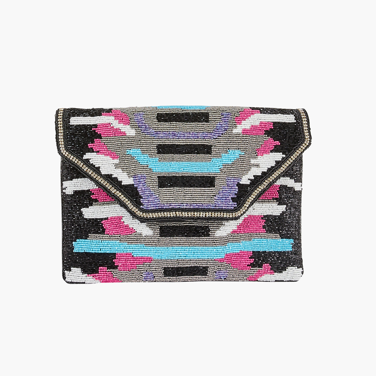 Pochette motif aztèque