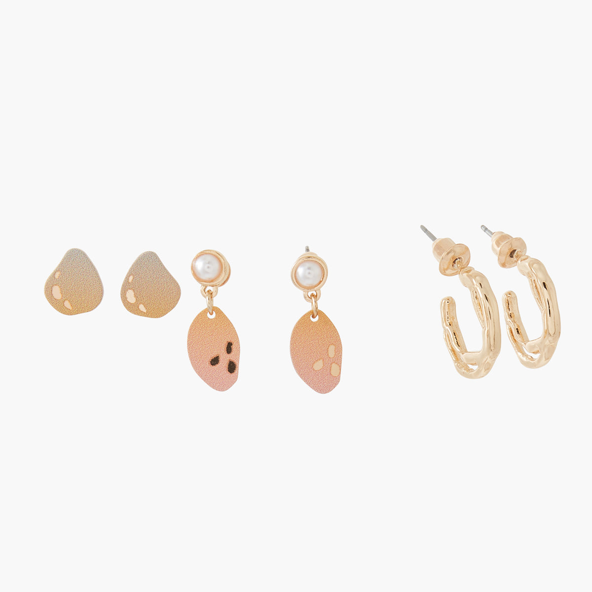 Set de petites boucles d'oreilles fantaisie Sunset Sands