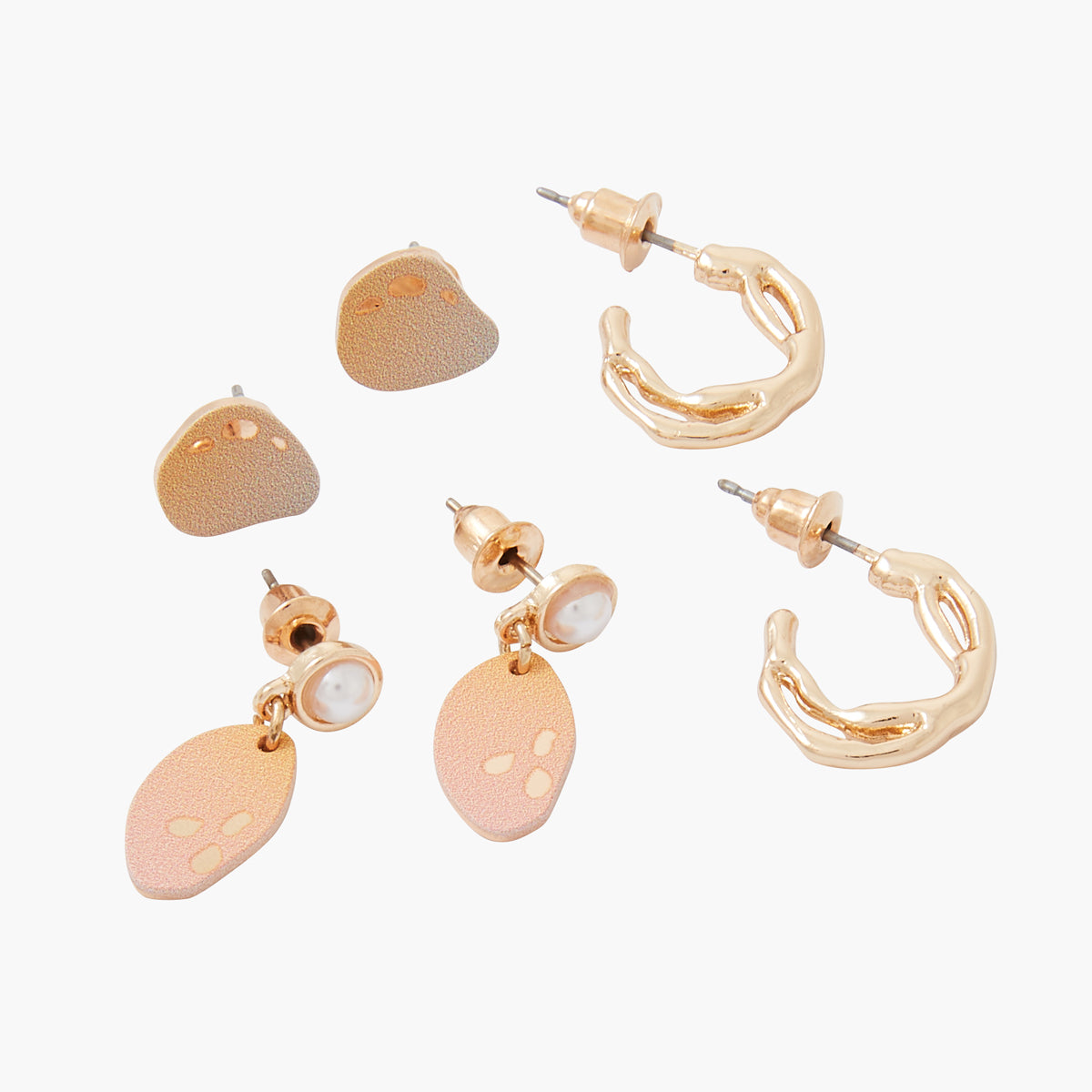 Set de petites boucles d'oreilles fantaisie Sunset Sands