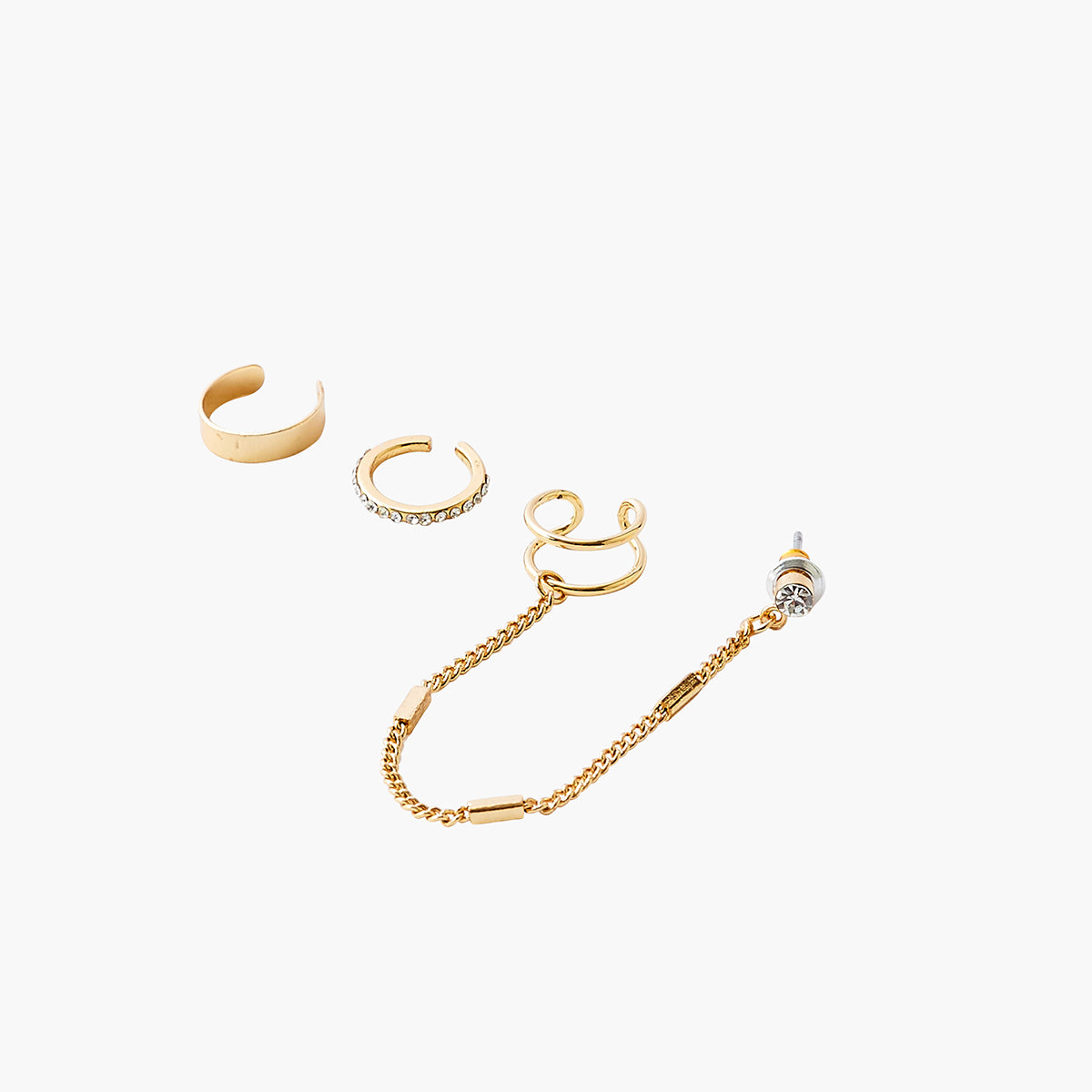 Bijoux d'oreilles à strass Basic Nude