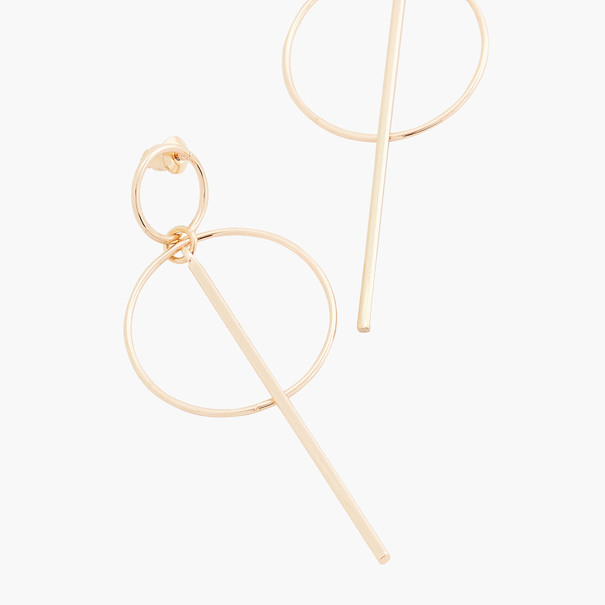 Boucles d'oreilles longues cercles