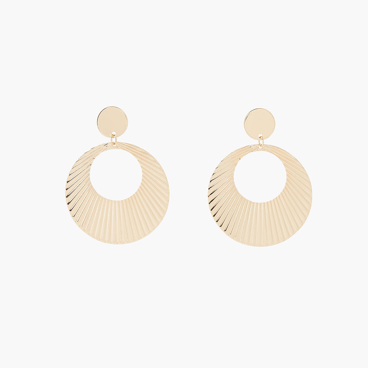 Boucles d'oreilles pendants texturés Gold Coast