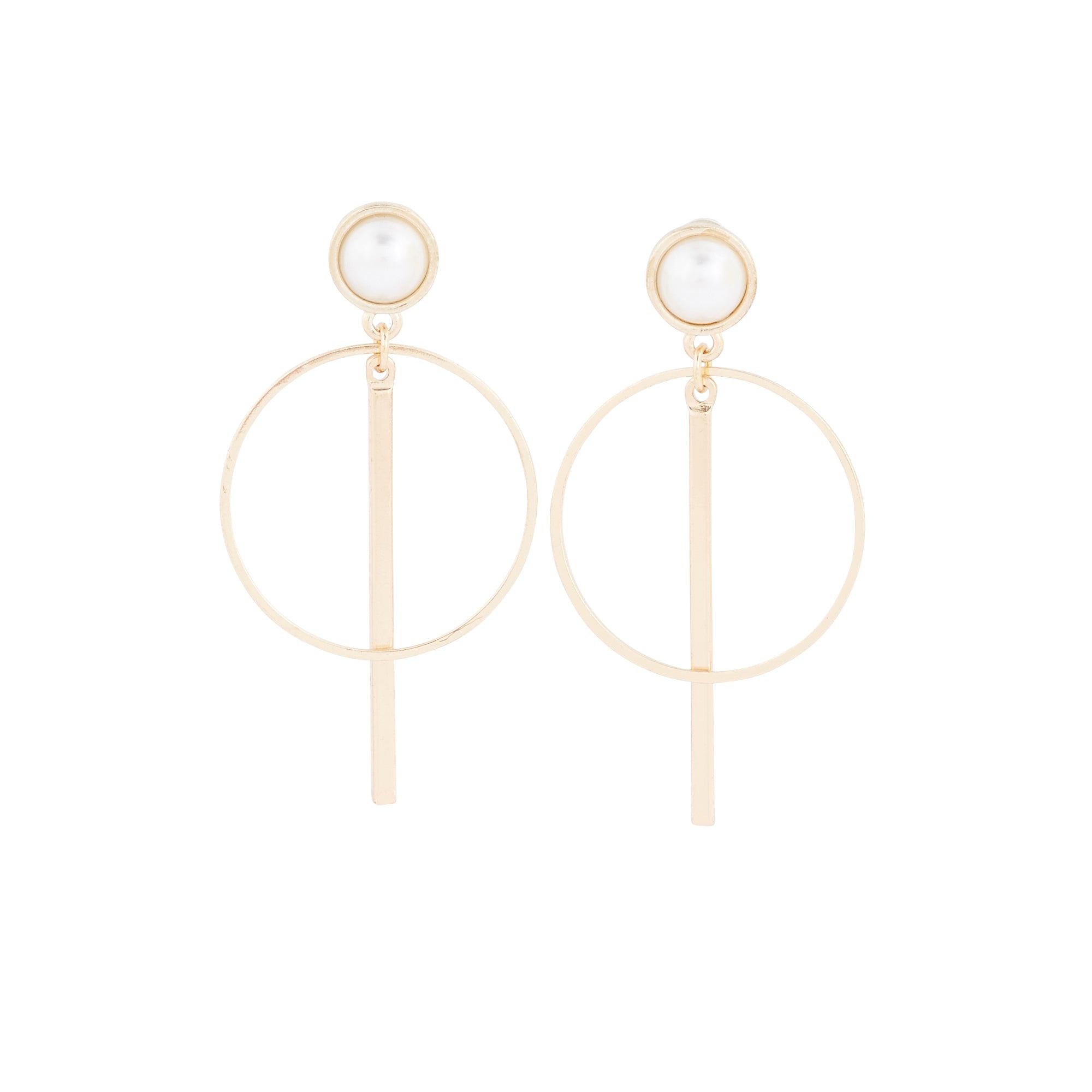 Boucles d'oreilles anneaux et tiges New Pearl