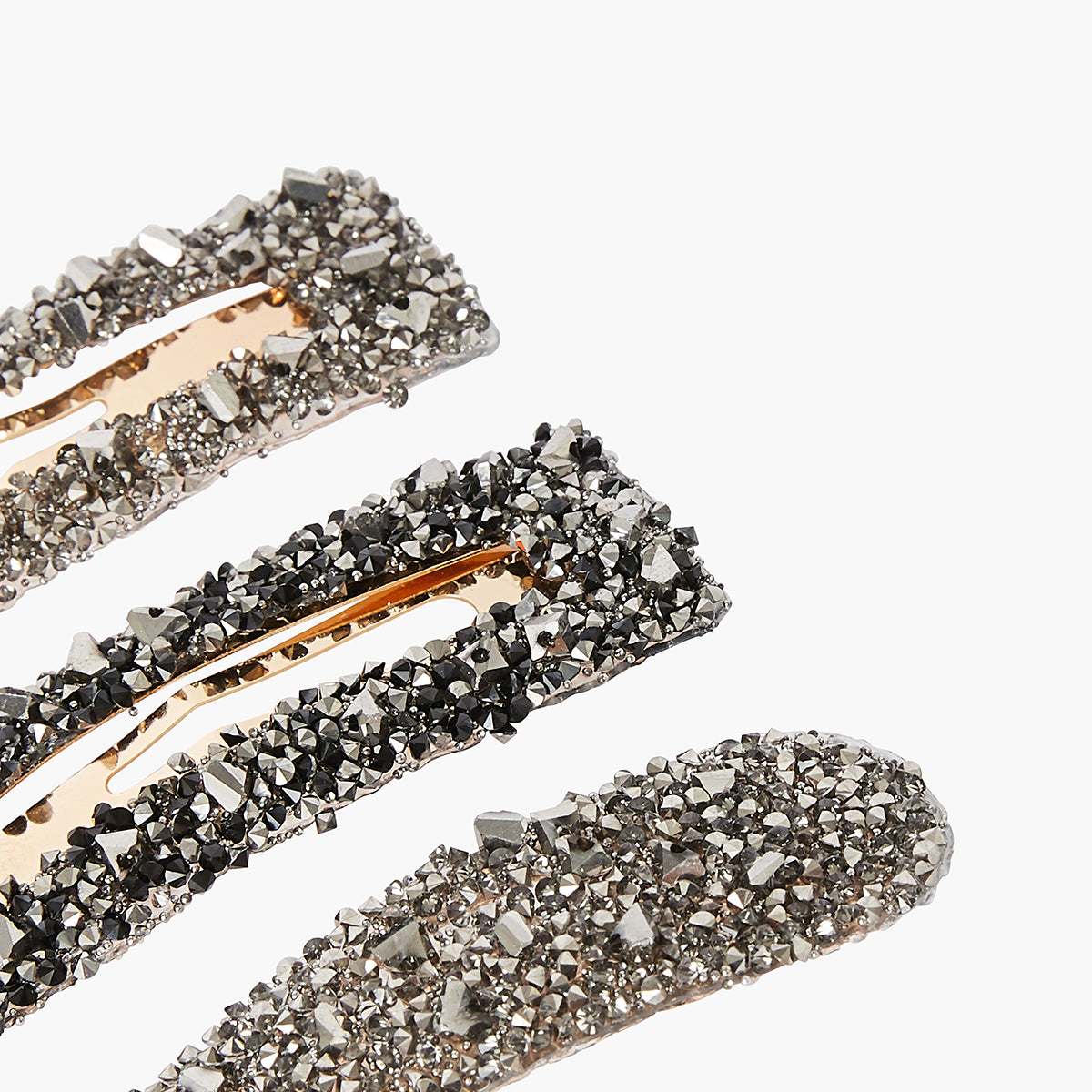 Set de 3 barrettes strass