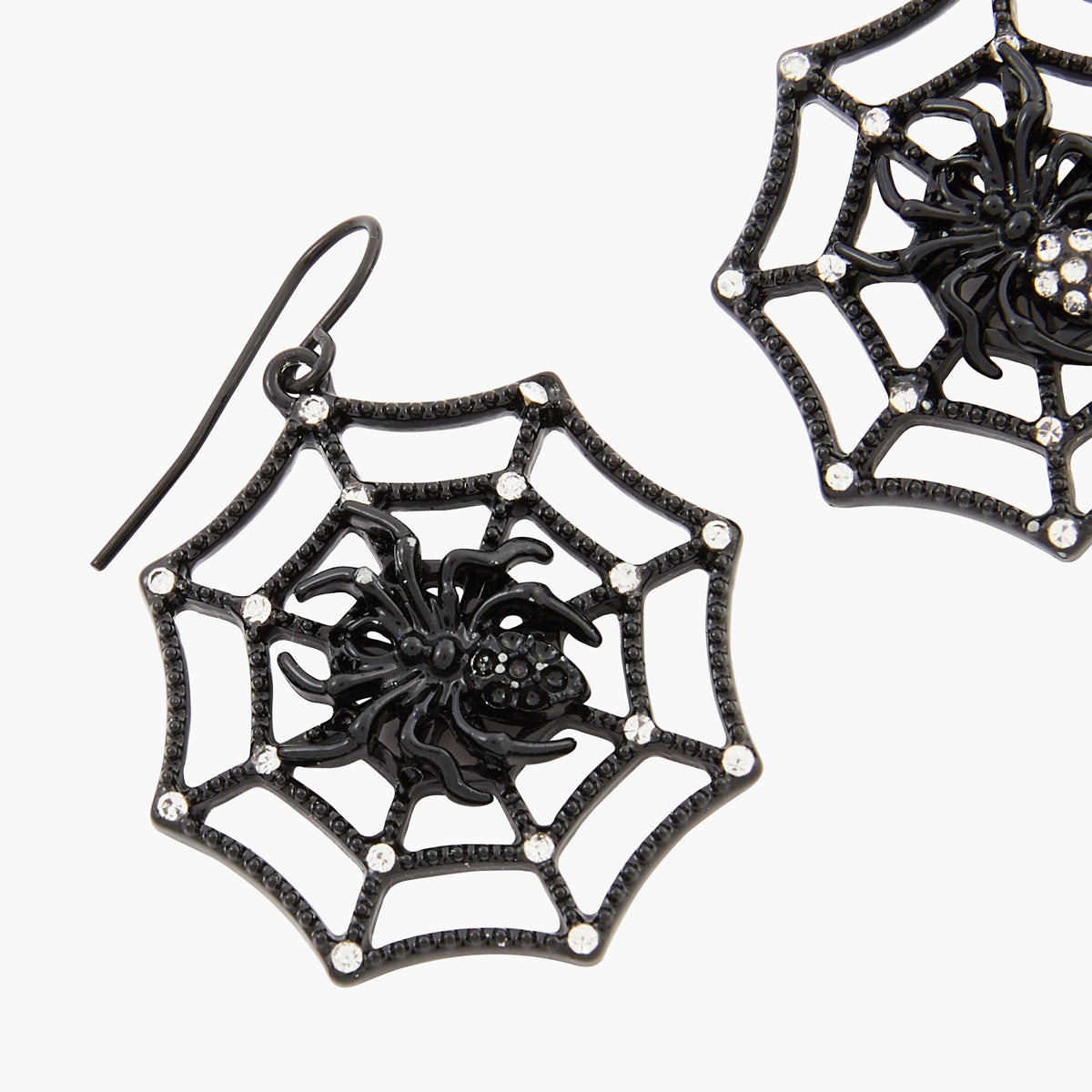 Boucles d'oreilles toile d'araignée Halloween