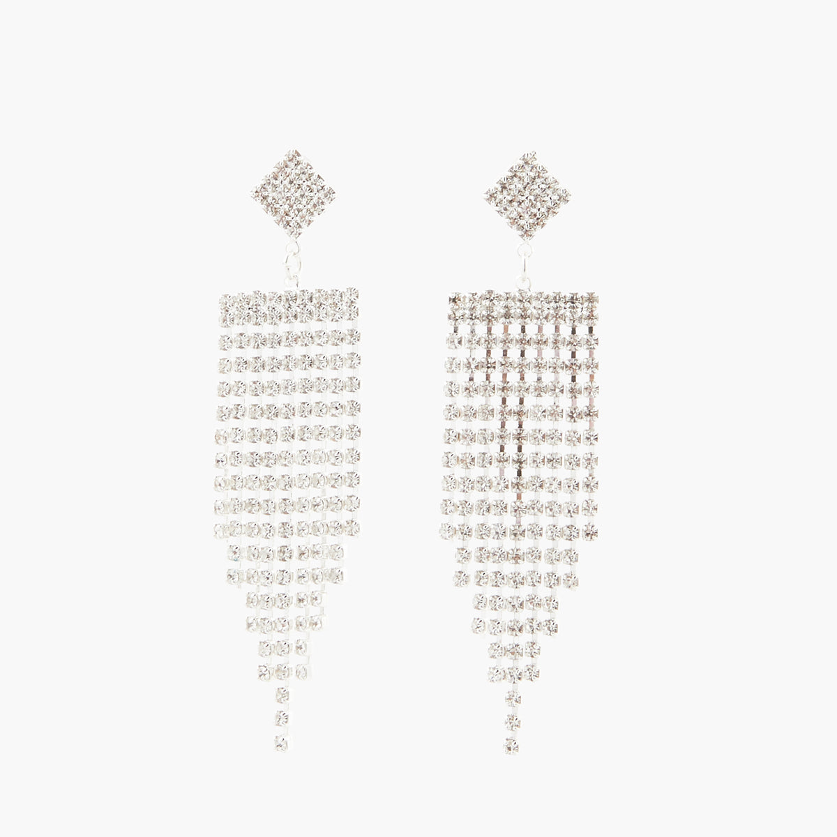 Boucles d'oreilles chaine strass - Shiny Party