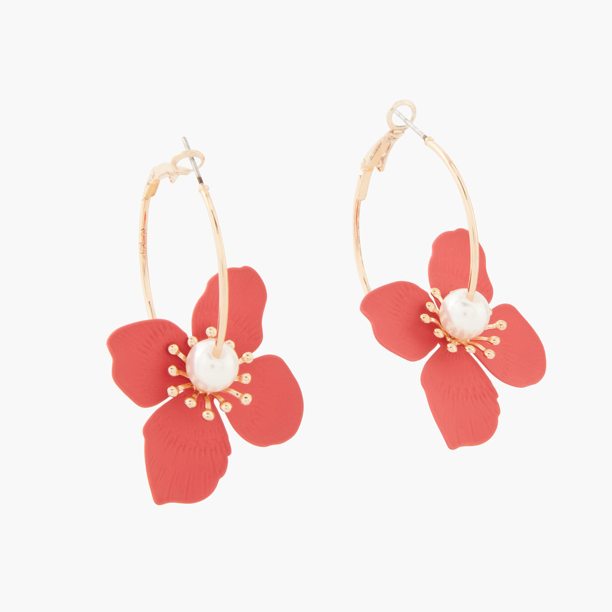 Boucles d'oreilles fleurs coating Flower Mix