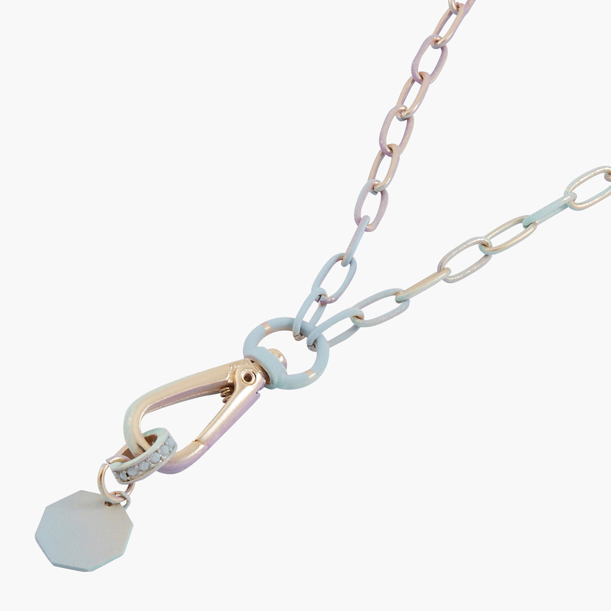 Collier à pendant mousqueton Pastel Spray