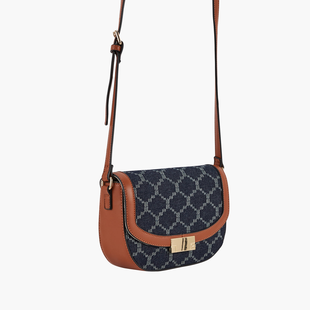 Sac bandoulière imprimé jacquard