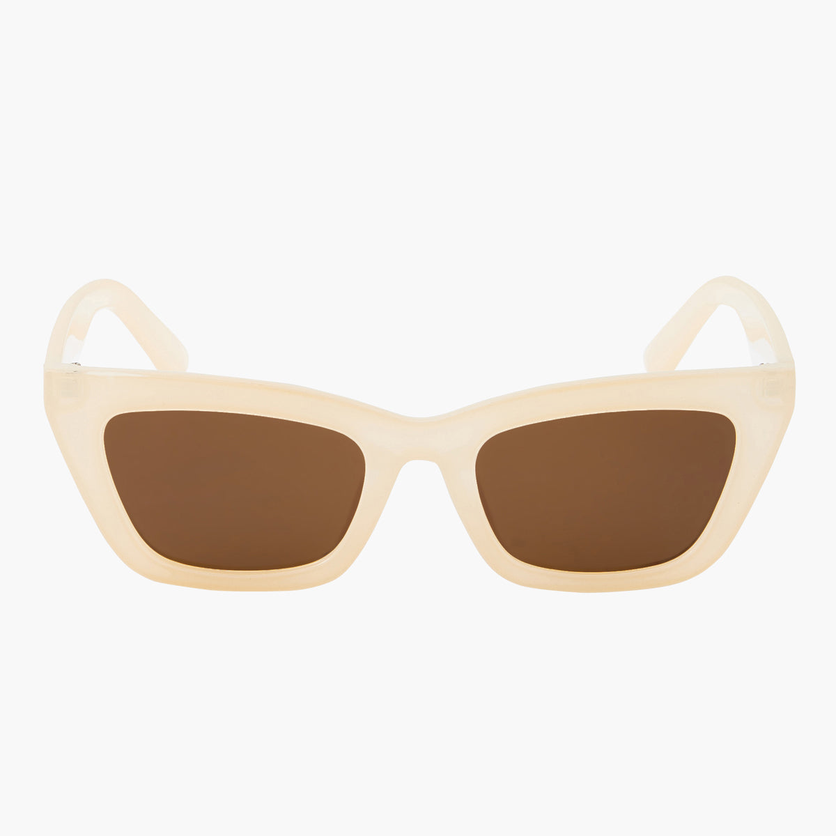 Lunettes de soleil Rectangulaire beige