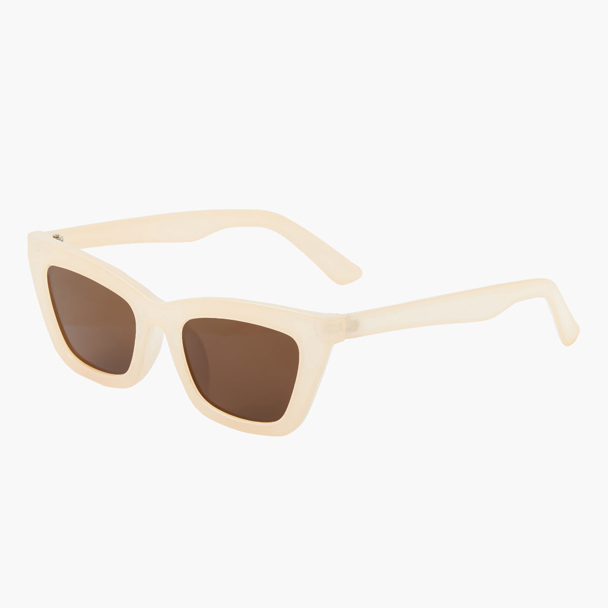 Lunettes de soleil Rectangulaire beige