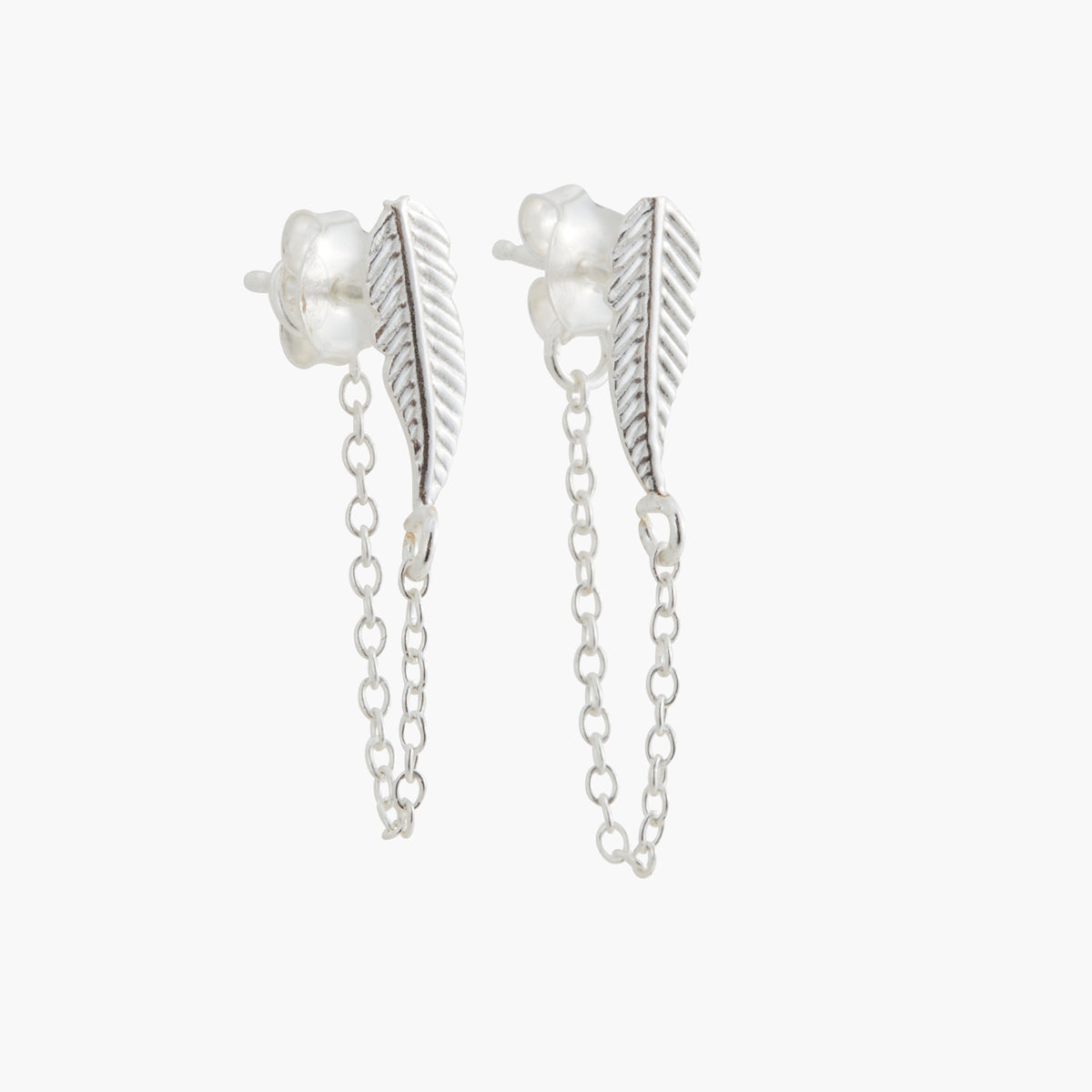 Boucles d'oreilles chaînes Argent Garanti