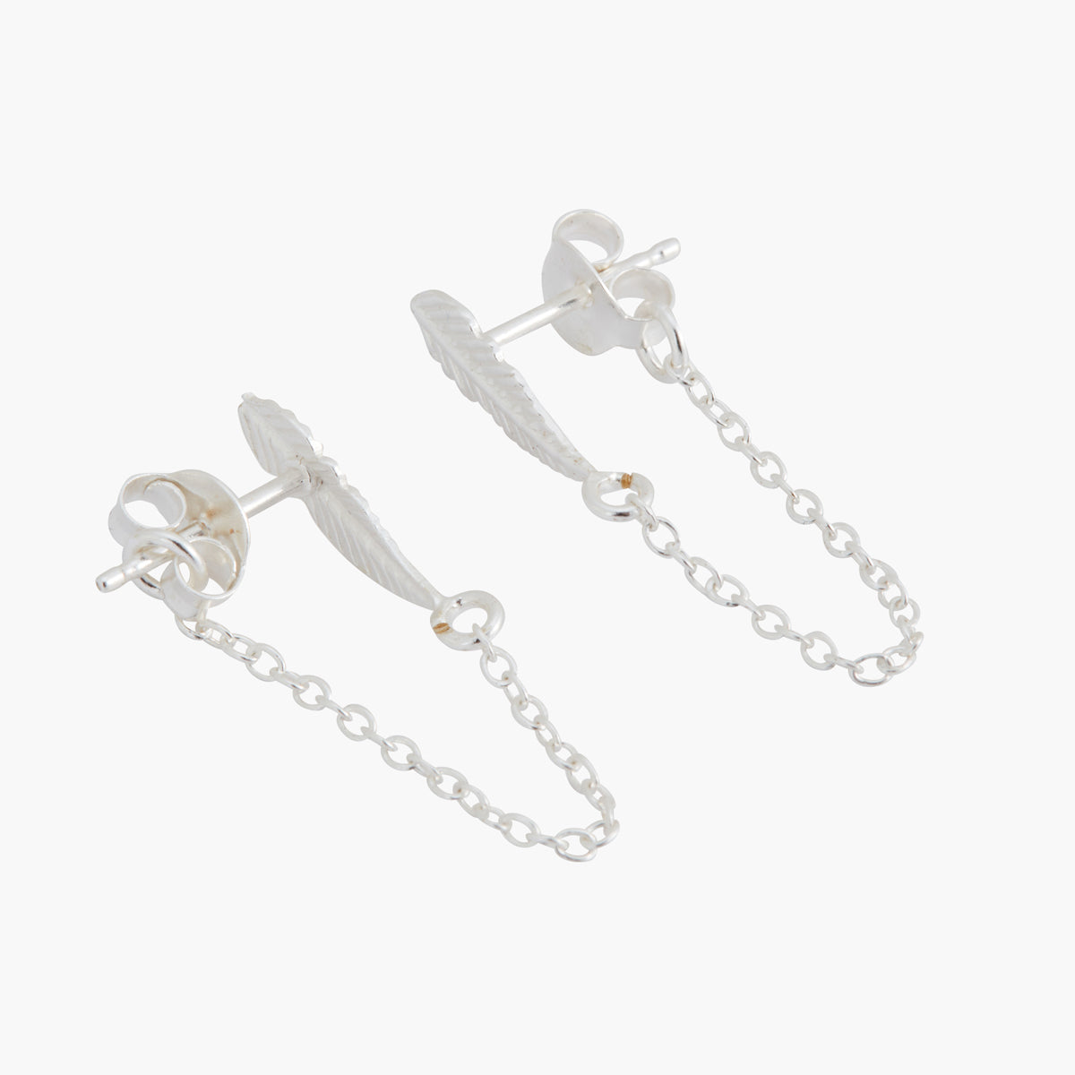 Boucles d'oreilles chaînes Argent Garanti