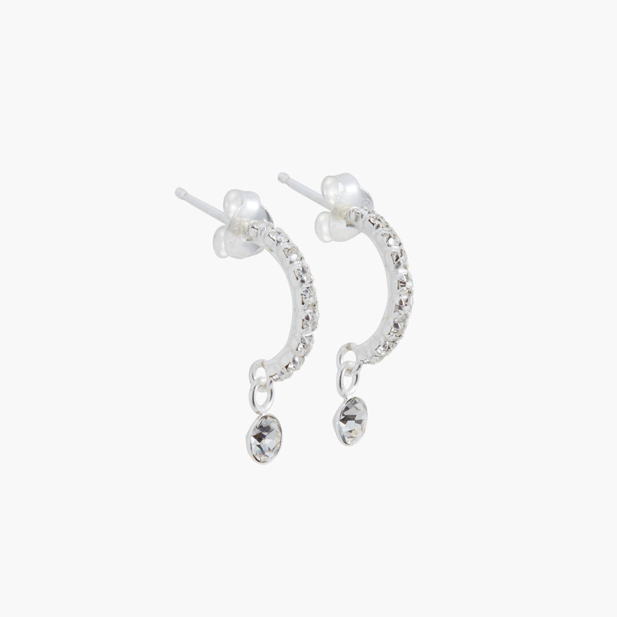 Boucles d'oreilles strass Argent Garanti