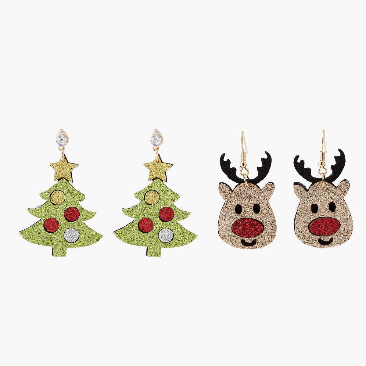 Set de boucles d'oreilles pendantes Xmas Party