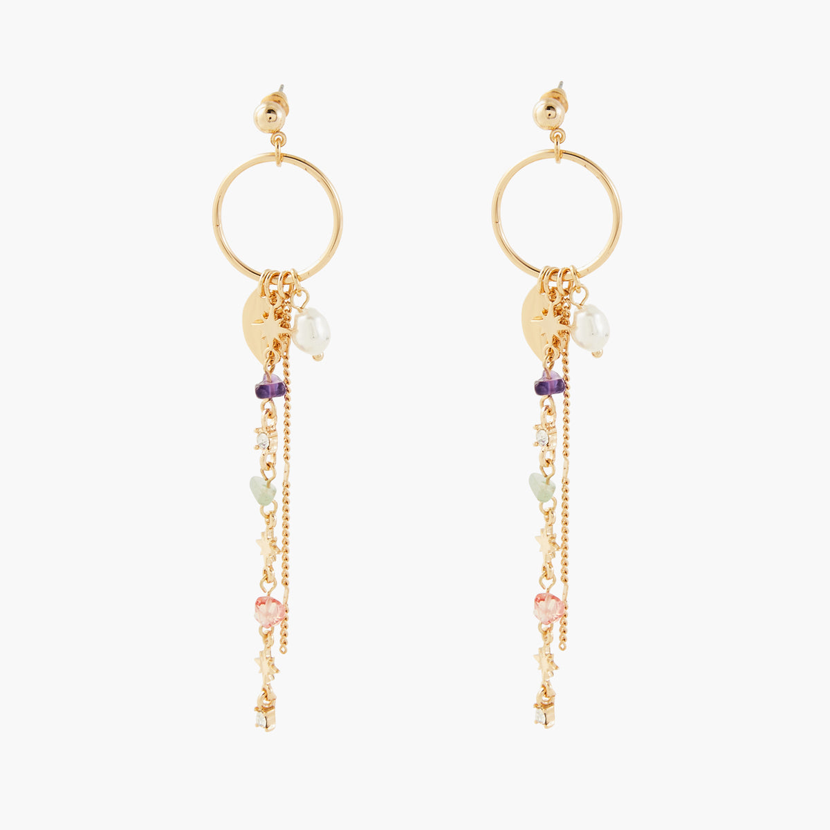 Boucles d'oreilles charms Mineral Stories