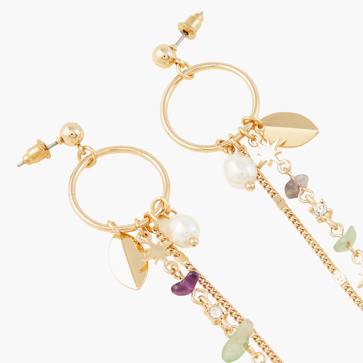 Boucles d'oreilles charms Mineral Stories