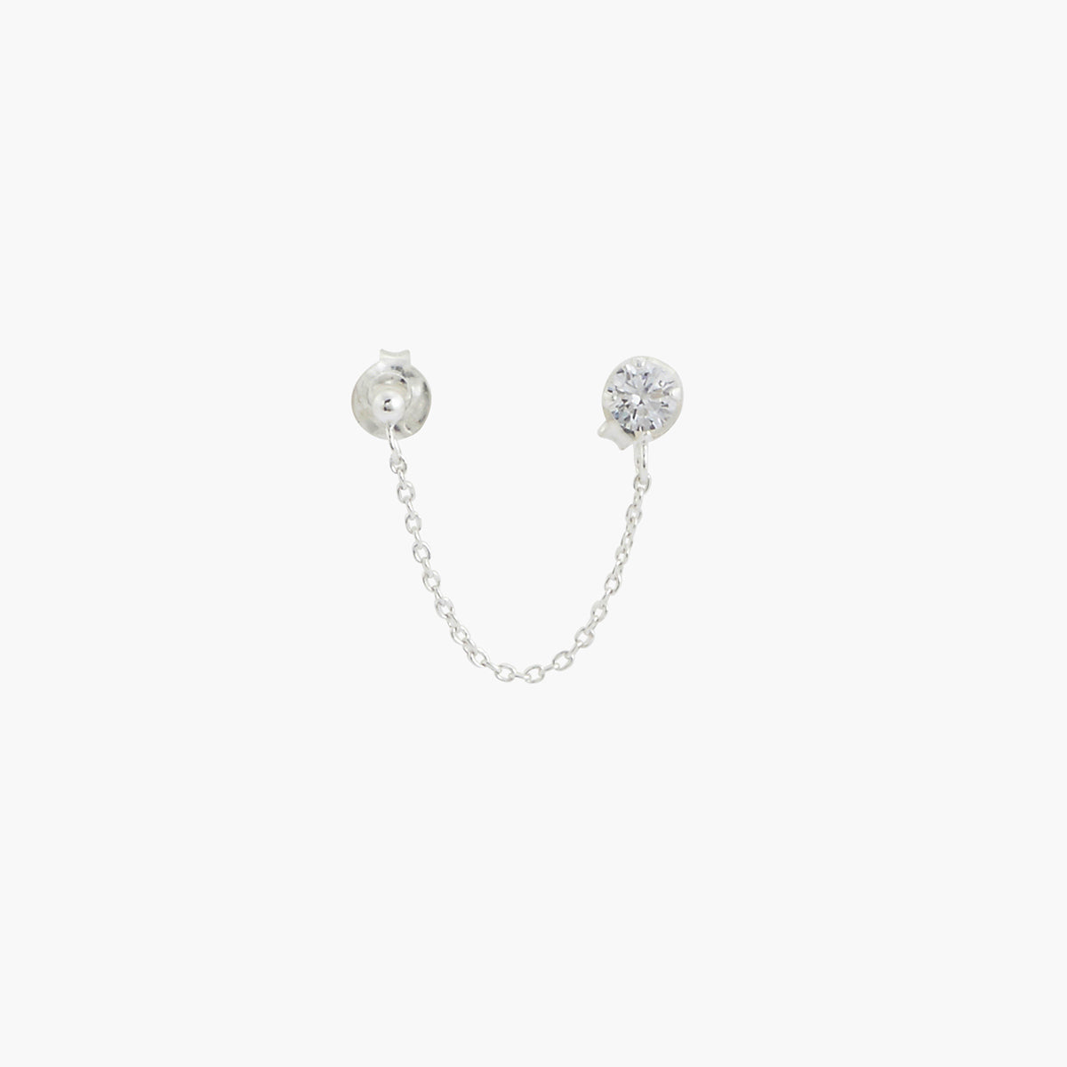 Boucle d'oreille single Argent Garanti