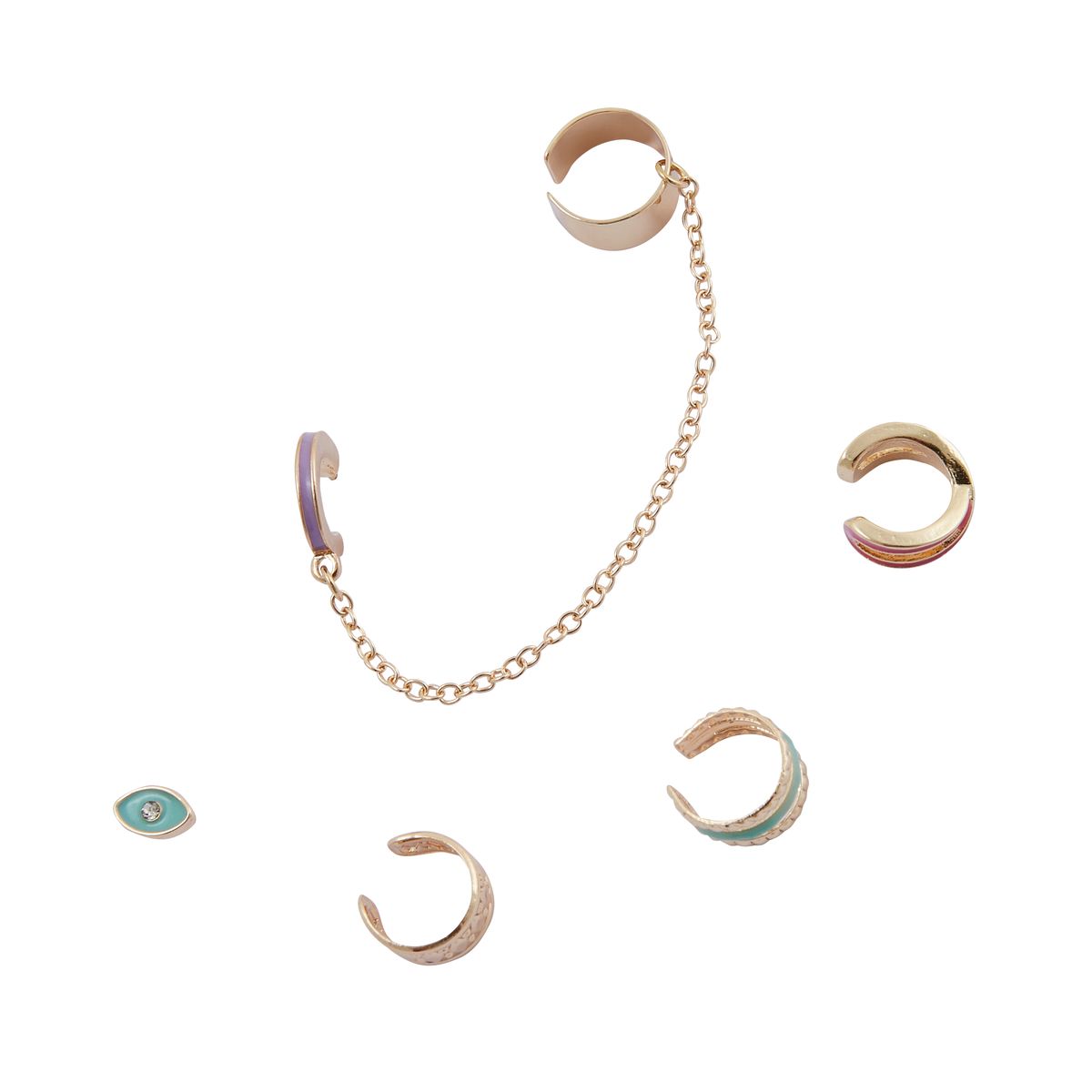 Set de 4 bijoux d'oreilles Abstract Fun