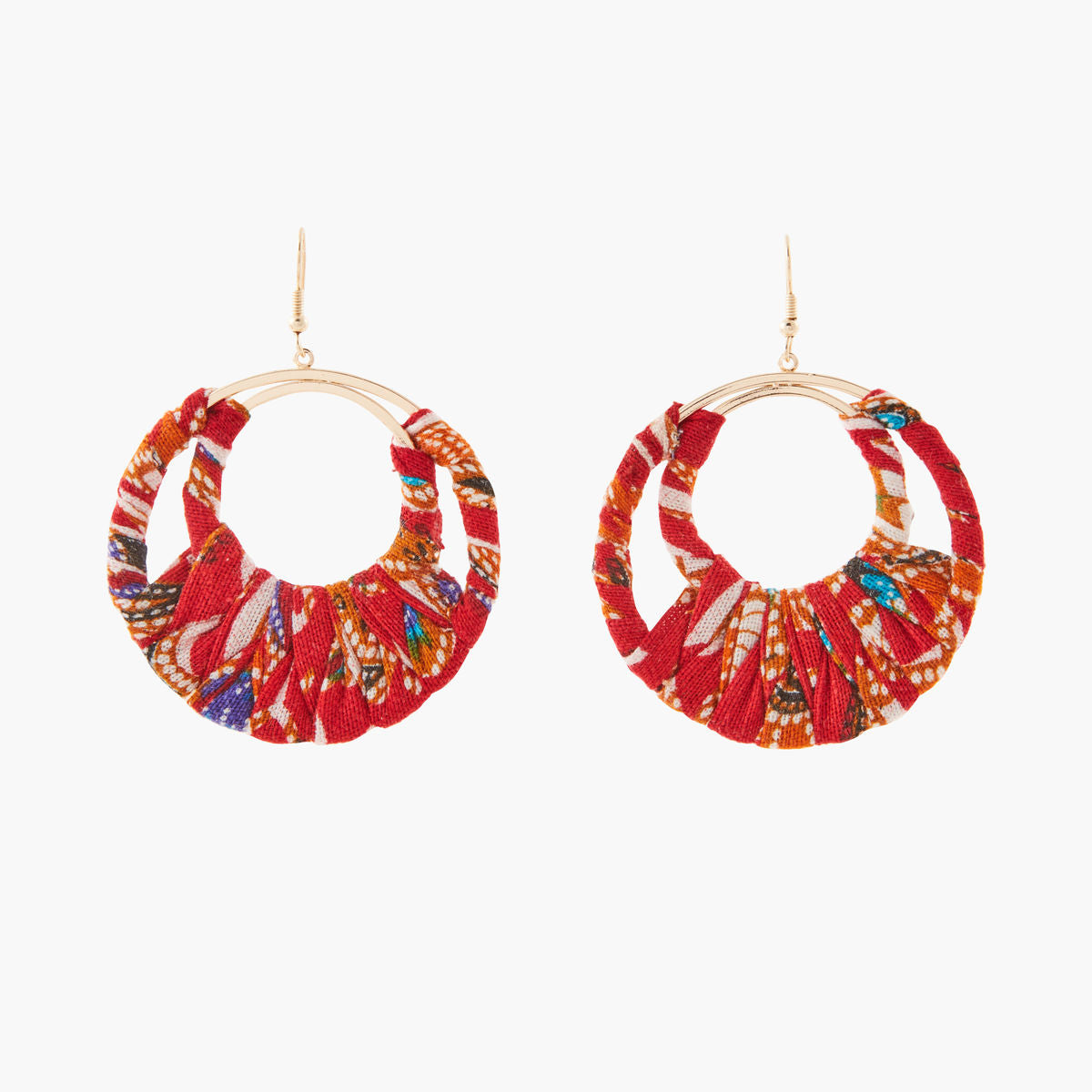 Boucles d'oreilles tissus Medina Mix