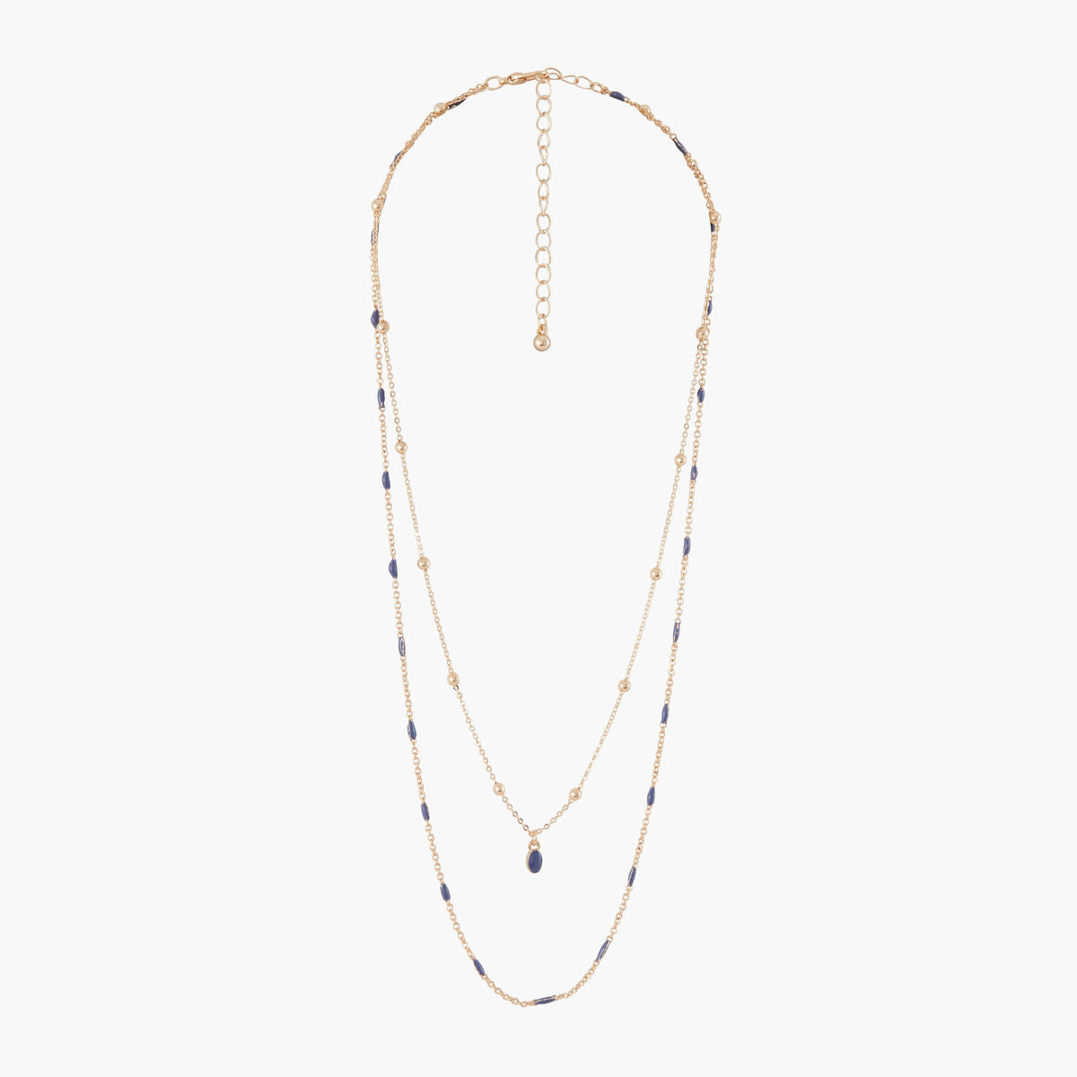 Collier 2 rangs chaines émaillées Soft Sunset