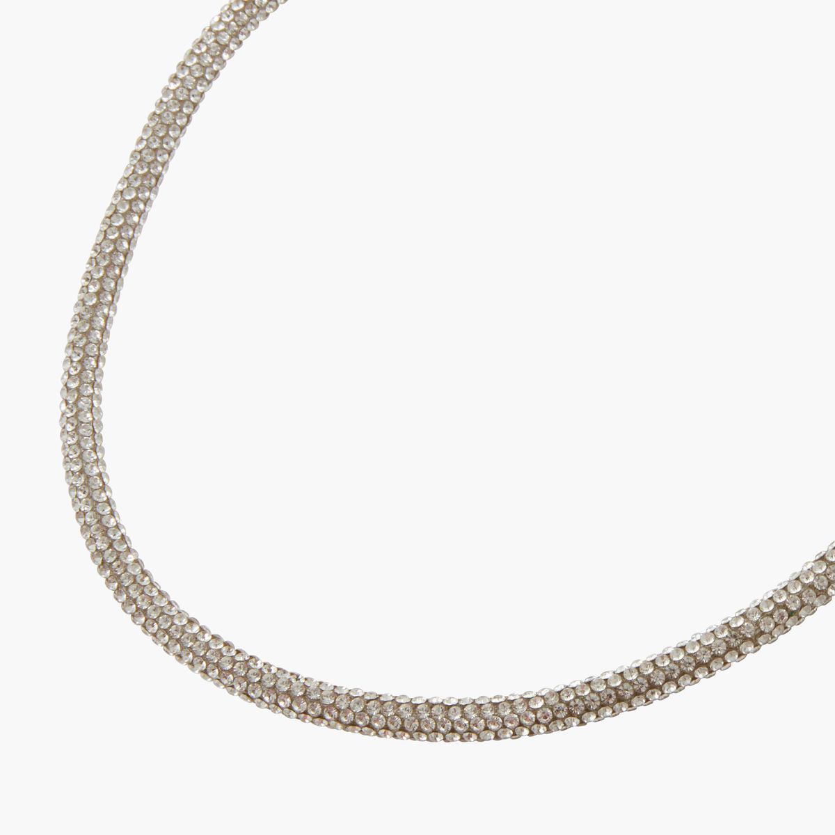 Collier tube avec strass