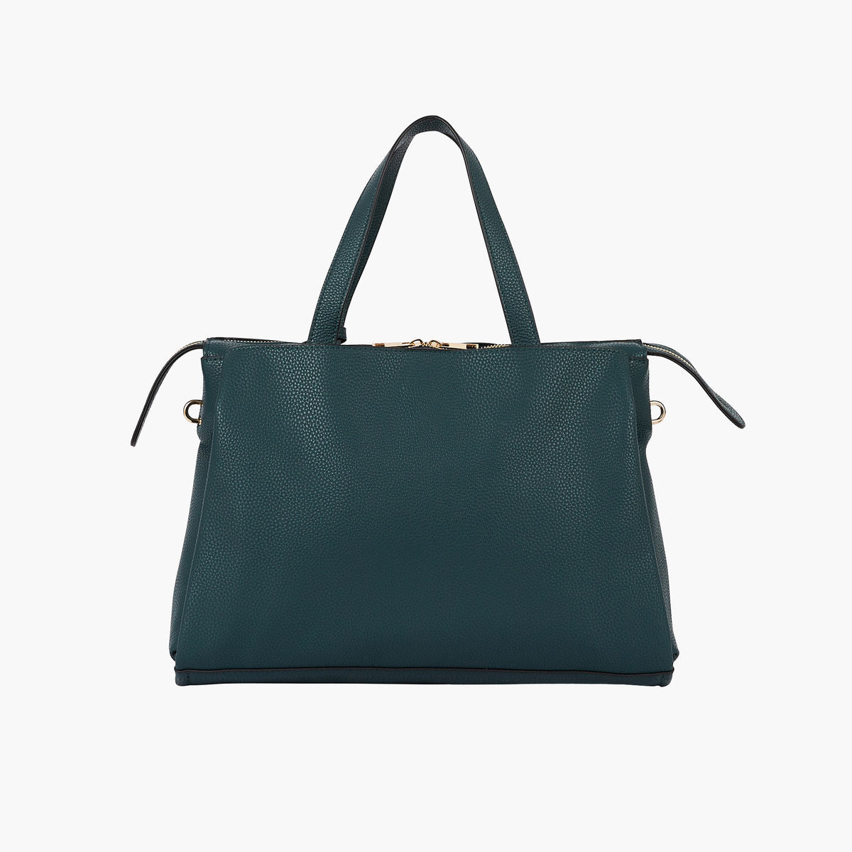 Sac ordinateur vert avec breloque